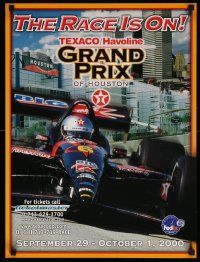 7w191 GRAND PRIX OF HOUSTON 18x24 special '00 great image of Formula One race car!