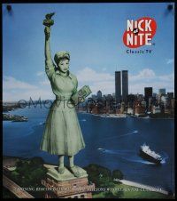 7w295 I LOVE LUCY tv poster R97 Nick at Night, Lucille Ball as Statue of Liberty!