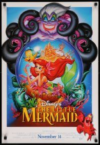 7w207 LITTLE MERMAID 19x27 special R97 great art of Ariel & cast by John Alvin!