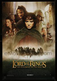 7w484 LORD OF THE RINGS: THE FELLOWSHIP OF THE RING advance mini poster '01 J.R.R. Tolkien, Frodo!