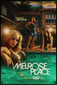 7w300 MELROSE PLACE tv poster '09 sexy poolside image of cast, Tuesdays are a bitch!