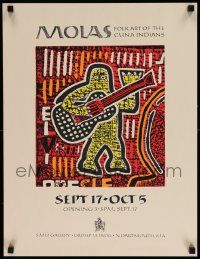 7w062 MOLAS 18x23 museum/art exhibition '80s colorful folk art of the Cuna Indians!