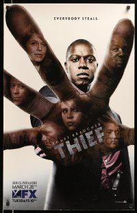 7w313 THIEF tv poster '06 Andre Braugher, cool different top cast in hand image!
