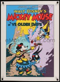 7w059 YE OLDEN DAYS 23x31 art print '70s-80s Disney, romantic art of Mickey and Minnie Mouse!
