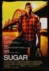 7w042 SUGAR signed DS 1sh '08 by directors Ryan Fleck & Anna Boden, cool image of Algenis Perez Soto