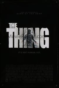 7w962 THING DS 1sh '11 Mary Elizabeth Winstead, Edgerton, it's not human yet!