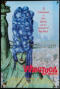 7w989 WIGSTOCK 1sh '95 drag queen festival documentary, wild image of Statue of Liberty w/wig!