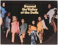 7x0223 BEYOND THE VALLEY OF THE DOLLS signed color 11x14 still '70 by Russ Meyer, title card image!