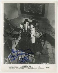 7x1183 ARTHUR FRANZ signed 8x10 REPRO still '80s w/Jimmy Hunt & Helena Carter in Invaders From Mars!