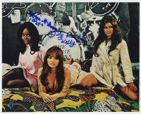 7x1051 BEYOND THE VALLEY OF THE DOLLS signed color 8x10 REPRO still '70 by McBroom & Read, on bed!
