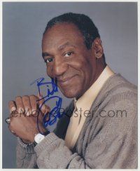 7x1052 BILL COSBY signed color 8x10 REPRO photo '80s smiling portrait wearing his trademark sweater!