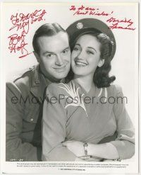 7x0707 CAUGHT IN THE DRAFT signed TV 8x10 still R87 by BOTH Bob Hope AND Dorothy Lamour!