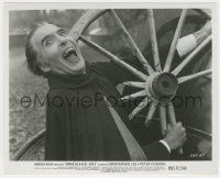 7x0710 CHRISTOPHER LEE signed 8x10 still '72 great crazed vampire close up from Dracula A.D. 1972!