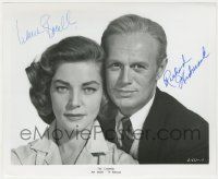 7x0712 COBWEB signed TV 8.25x10 still R60s by BOTH Lauren Bacall AND Richard Widmark!