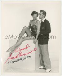 7x0714 DANGEROUS WHEN WET signed deluxe 8.25x10 still '53 by BOTH Esther Williams AND Fernando Lamas