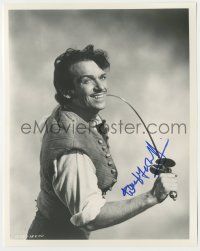 7x1232 DOUGLAS FAIRBANKS JR signed 8x10.25 REPRO still '80s wonderful swashbuckler portrait w/sword!