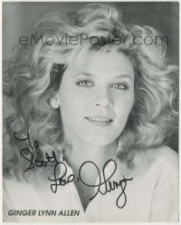 7x0629 GINGER LYNN signed 8x10 publicity still '80s wholesome portrait of the adult film star!