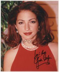 7x1081 GLORIA ESTEFAN signed color 8x10 REPRO still '90s great portrait of the sexy pop singer!