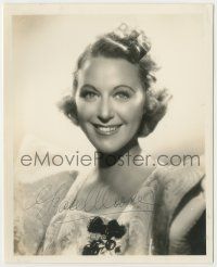 7x0749 GRACE MOORE signed 8.25x10 still '30s great smiling portrait of the pretty opera singer!