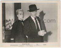 7x0757 HILLARY BROOKE signed 8x10.25 still '53 great c/u with Leif Erickson in Invaders From Mars!