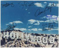 7x1085 HOLLYWOOD SIGN signed color 8x10 REPRO still '80s by SEVEN star over the iconic landmark