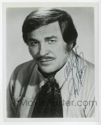 7x1255 HOWARD KEEL signed 8x10 REPRO still '70s great mustache head & shoulders portrait!