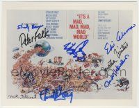 7x1088 IT'S A MAD, MAD, MAD, MAD WORLD signed color 8x10 REPRO still '64 by Stanley Kramer +7 others