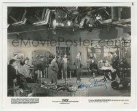 7x0769 JAMES STEWART signed 8x10 still R83 candid on the set of Rope with Alfred Hitchcock!