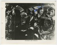 7x1271 JAMES STEWART signed 8x10.25 REPRO still '80s in a scene from Strategic Air Command!