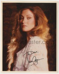 7x1093 JANE SEYMOUR signed color 8x10 REPRO still '90s close up of the beautiful English actress!