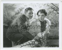 7x1272 JANE WYATT signed 8x10 REPRO still '80s close up with Ronald Colman in Capra's Lost Horizon!