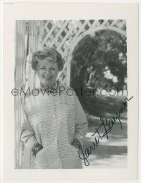 7x1034 JANET GAYNOR signed 4x5 REPRO still '80s great smiling close up later in her life!