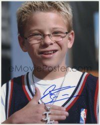7x1102 JONATHAN LIPNICKI signed color 8x10 REPRO still '00s c/u of the Jerry Maguire kid w/necklace!