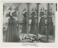7x0802 LAUREN BACALL signed 8.25x10 still '53 posing by 4 mirrors in How to Marry a Millionaire!