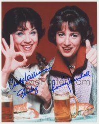 7x1118 LAVERNE & SHIRLEY signed color 8x10 REPRO still '80s by BOTH Penny Marshall & Cindy Williams!