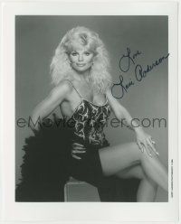 7x1319 LONI ANDERSON signed 8x10 REPRO still '80s sexy portrait in skimy outfit by Harry Langdon!