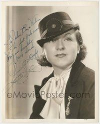 7x0809 LORETTA LEE signed 8x10 radio still '30s great NBC portrait of the singer by Ray Lee Jackson!