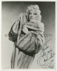 7x0816 MAE WEST signed 7.5x8.5 still '55 sexy glamour portrait in fur coat by Alembert of Miami!