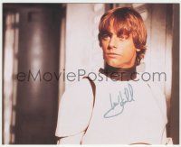 7x1126 MARK HAMILL signed color 8x10 REPRO still '80s in Star Wars, wearing Stormtrooper uniform!