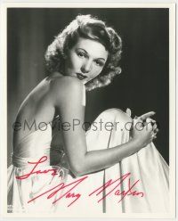 7x1339 MARY MARTIN signed 8x10 REPRO still '39 great close sexy portrait wearing shoulderless dress!