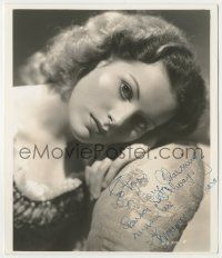 7x0822 MAUREEN O'HARA signed 8.25x9.5 still '39 the beautiful newcomer to Hollywood in Jamaica Inn!