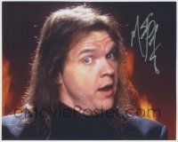 7x1128 MEAT LOAF signed color 8x10 REPRO still '00s great head & shoulders close up!