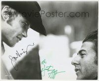 7x0826 MIDNIGHT COWBOY signed 8.25x10 still '69 by BOTH John Voight AND Dustin Hoffman, great c/u!