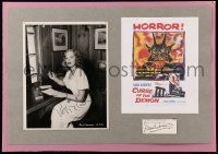 7x0350 NIGHT OF THE DEMON signed still & cut paper in 14x20 display '58 by Cummings AND Andrews!