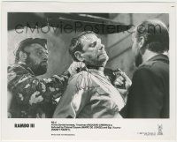 7x0836 RICHARD CRENNA signed 8.25x10.25 still '88 being tortured at Soviet fortress in Rambo III!