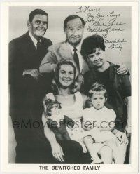 7x0652 SANDRA GOULD signed 8x10 publicity still '80s family portrait with her Bewitched co-stars!