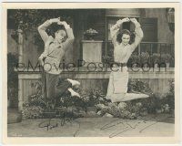 7x1373 SILK STOCKINGS signed 8x10 REPRO still '57 by BOTH Fred Astaire AND Cyd Charisse, in mid-air!