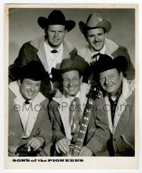7x0654 SONS OF THE PIONEERS signed 8x10 publicity still '40s by Brady, Perryman, Warren AND Richards