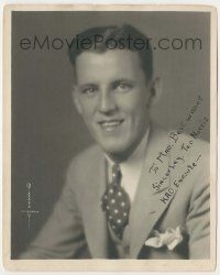 7x0860 TED NORRIS signed deluxe 8x10 still '30s head & shoulders portrait by Paralta of California!