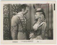 7x0861 THAT LADY IN ERMINE signed 8.25x10.25 still '48 by BOTH Douglas Fairbanks Jr AND Betty Grable